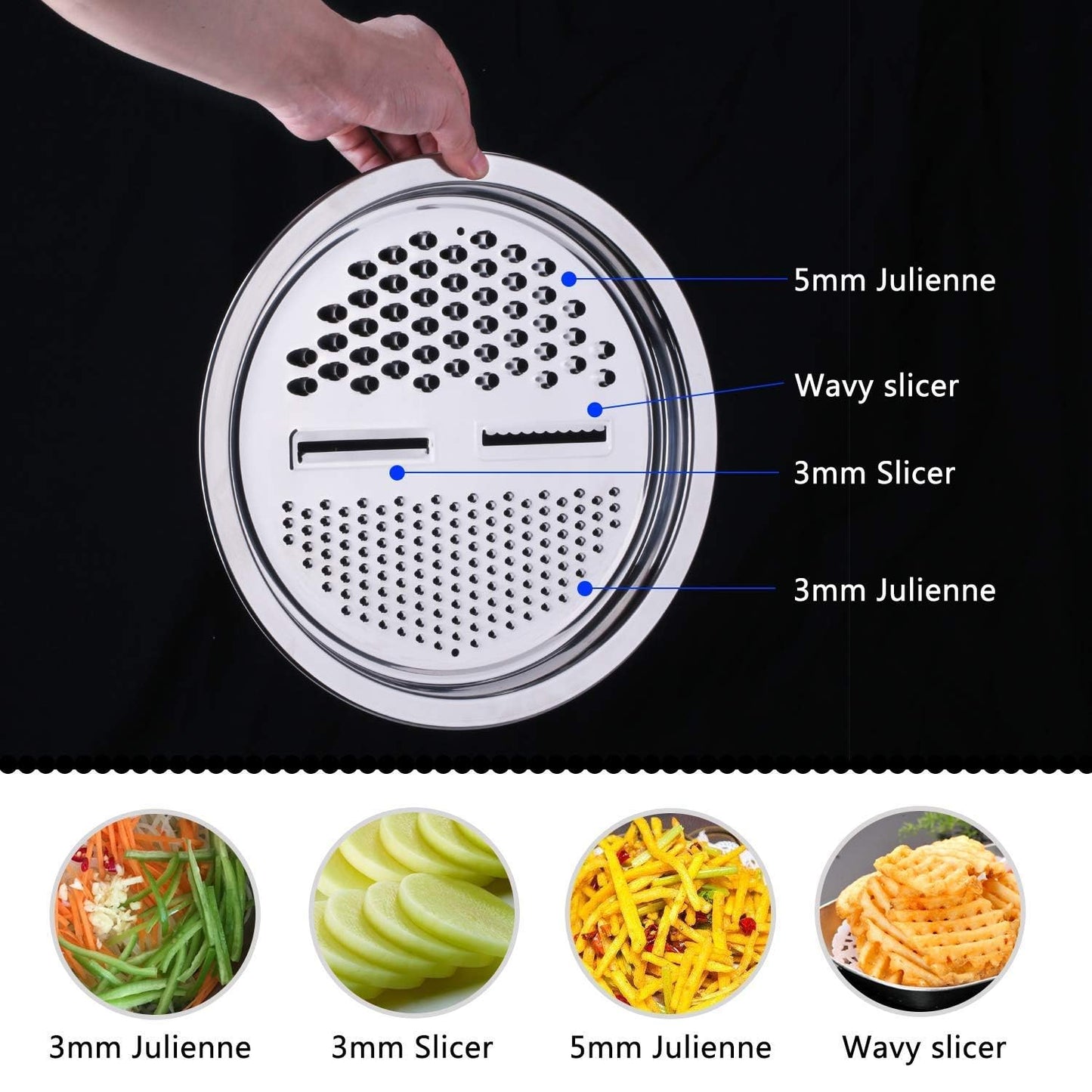 Multifunctional Stainless Steel Colanders Set