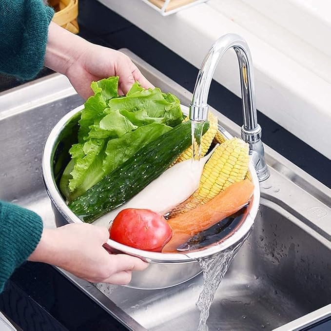 Multifunctional Stainless Steel Colanders Set